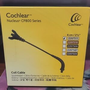 Cochlear Nucleus CP800 Series Coil Cable 6cm / 2.5" (Z207511) New